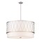 Z-Lite Dalton 5 Light Pendant, Brushed Nickel & White 198-32BN - alternate 1